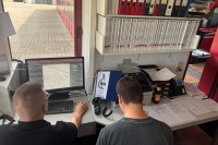Arbeit in der Zentrale der Feuerwehr