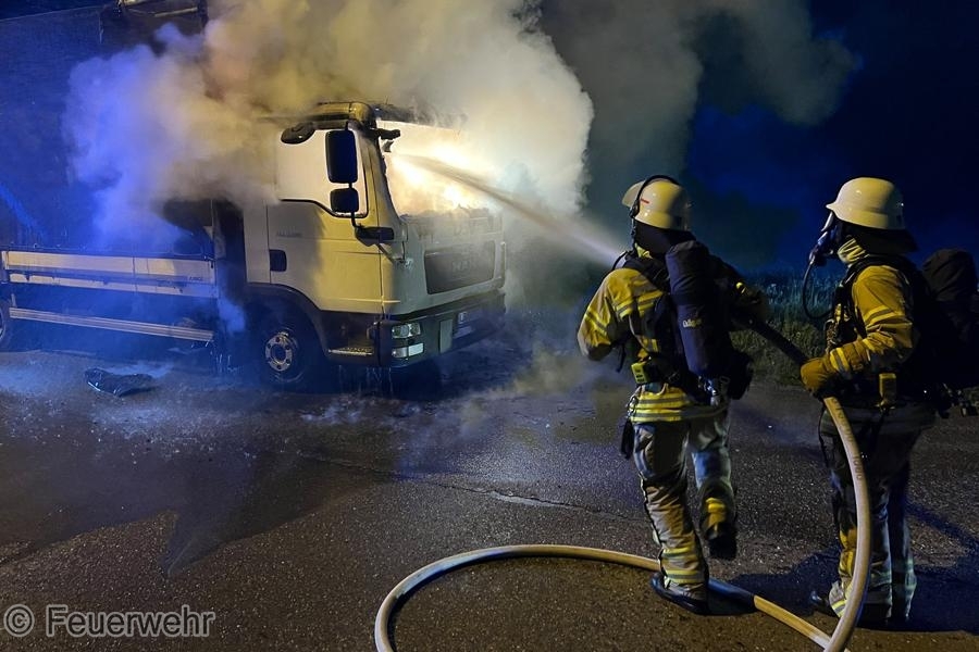 Einsatzfoto Feuer/Rauch LKW