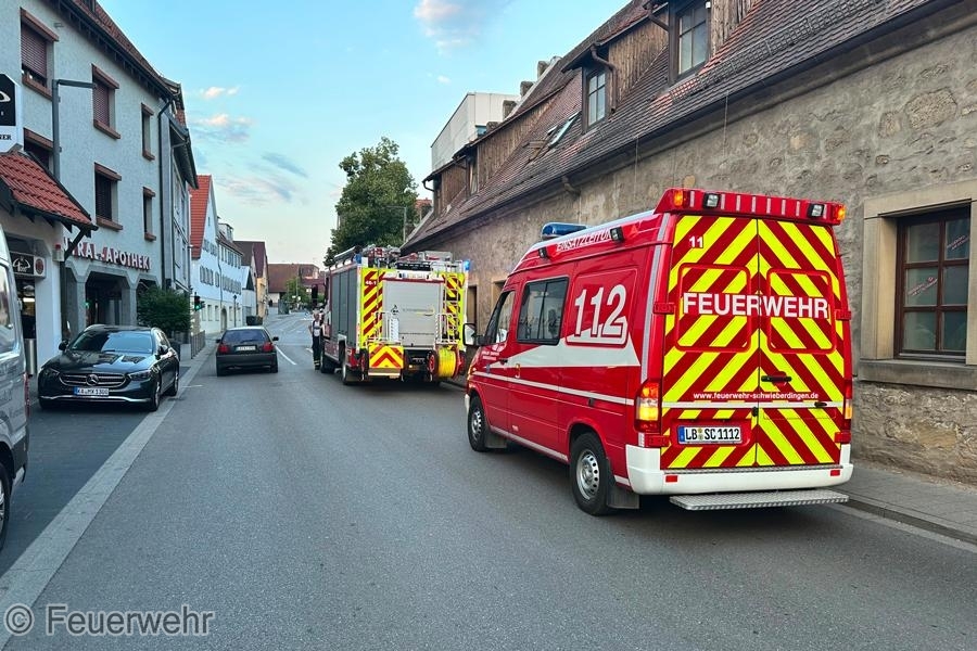 Einsatzfoto Person eingeschlossen Aufzug